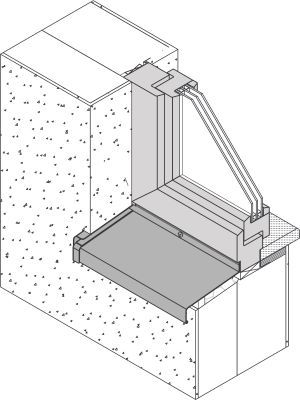 aluminum window sill detail